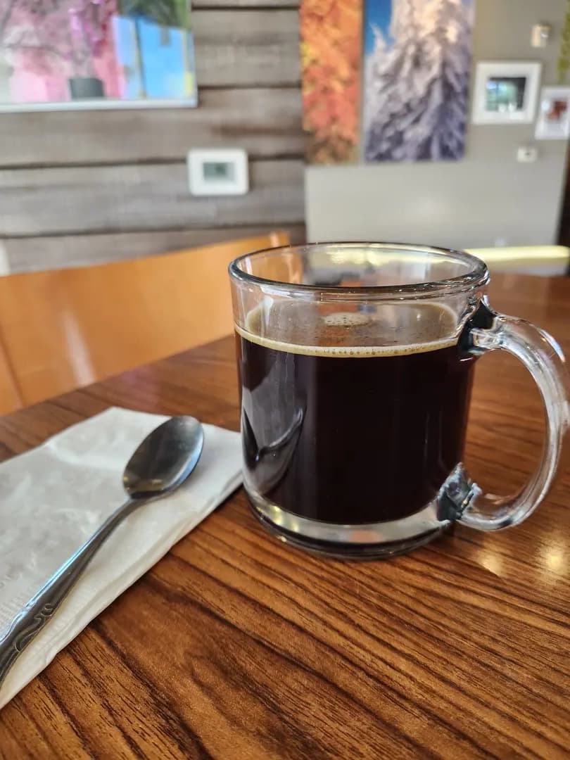 Perfect coffee moment at U.S. Egg