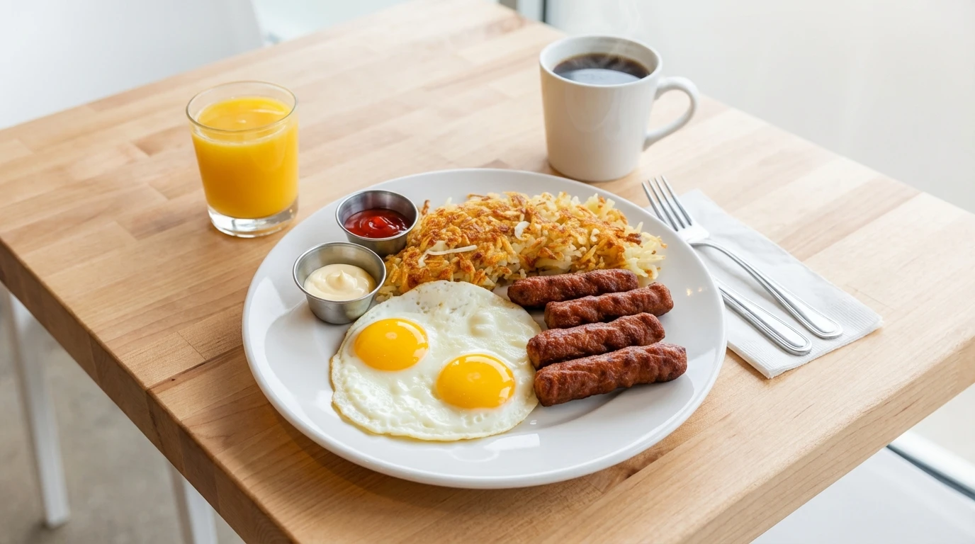 Four Sausage Breakfast - U.S. Egg Breakfast & Lunch Restaurant