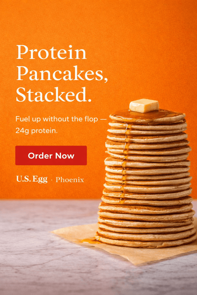 Sample Ad - Pancakes Orange