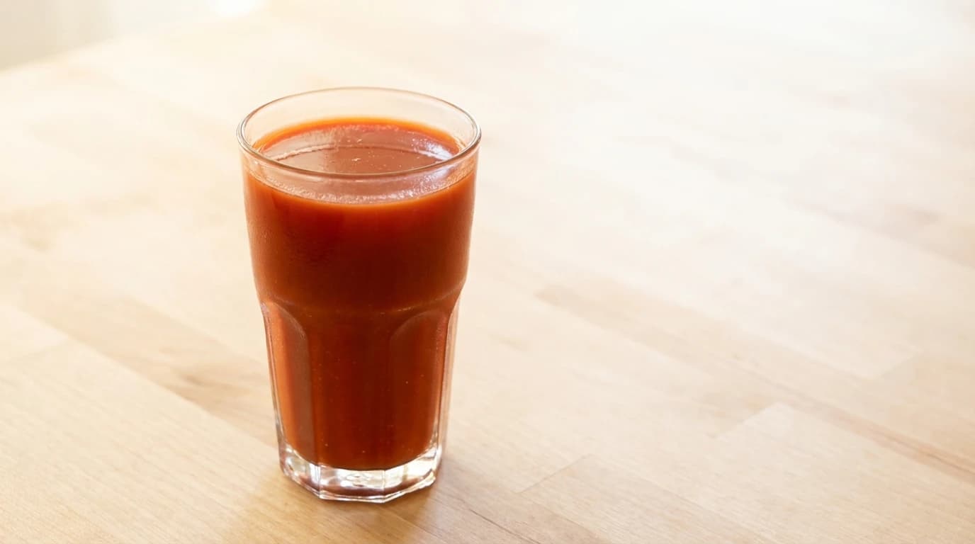 V8 Juice - Nutritious vegetable juice blend with eight vegetables, packed with vitamins and minerals. - U.S. Egg Breakfast & Lunch menu item