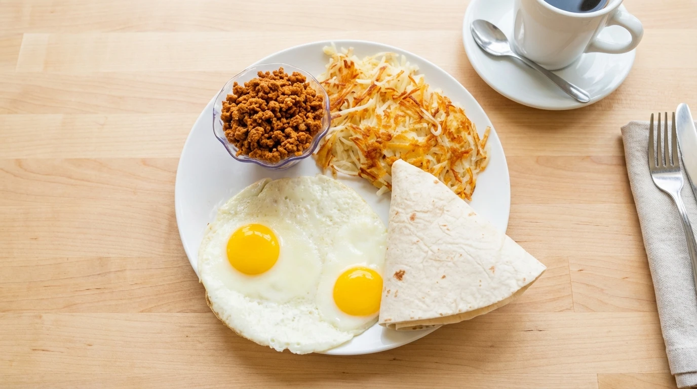 GF Breakfast with Chorizo or Ham - U.S. Egg Breakfast & Lunch Restaurant