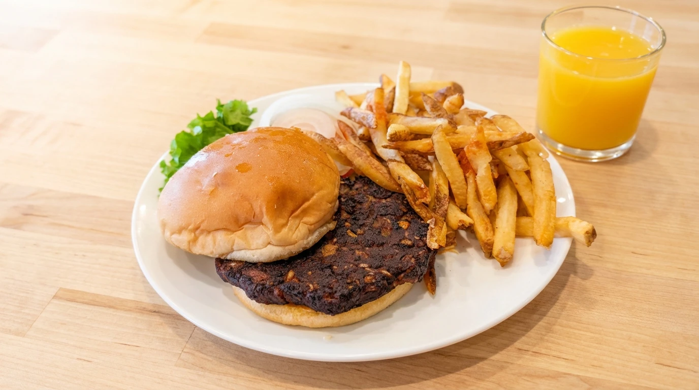 Black Bean Burger - U.S. Egg Breakfast & Lunch Restaurant