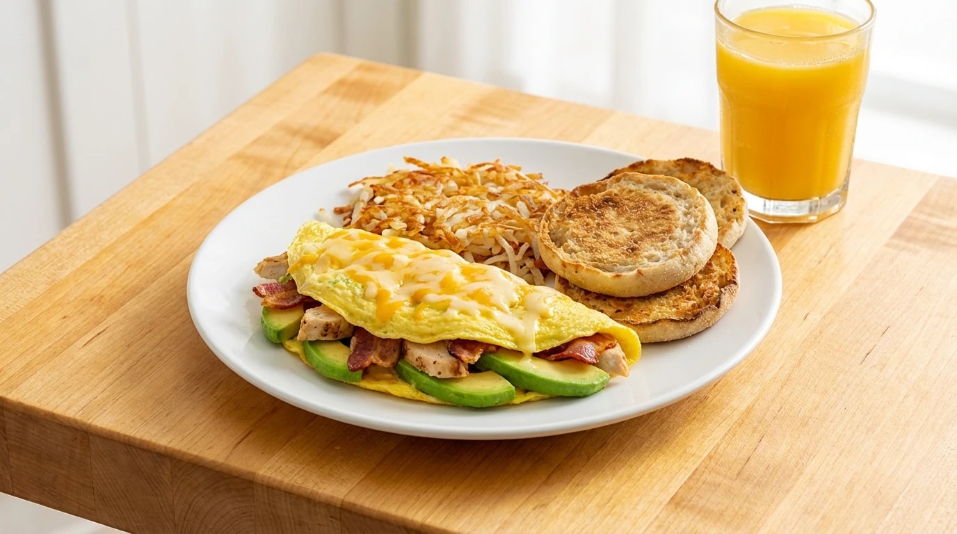 Chicken, Avocado, Bacon & Tomato Skillet - U.S. Egg Breakfast & Lunch Restaurant