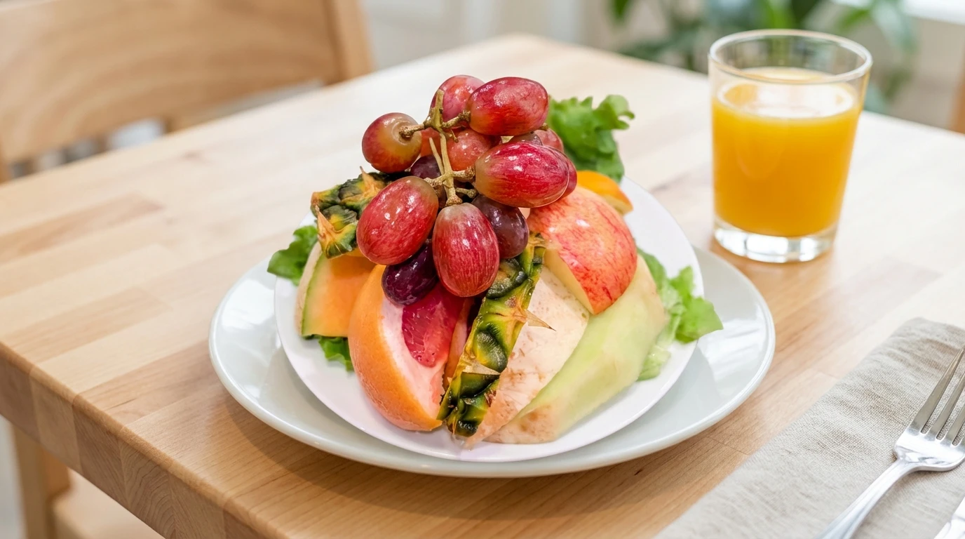 Jr. / Sr. Fresh Fruit Plate - U.S. Egg Breakfast & Lunch Restaurant
